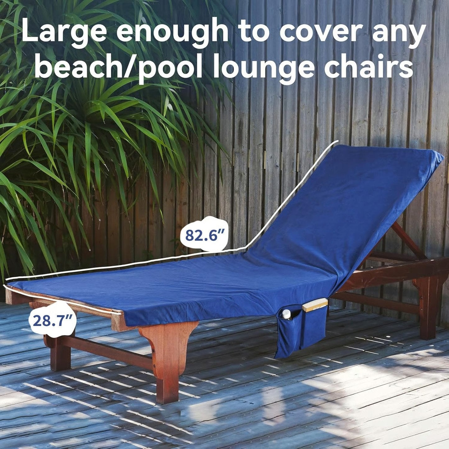 SunVibe™ Gyorsan száradó strandtörölköző zsebekkel
