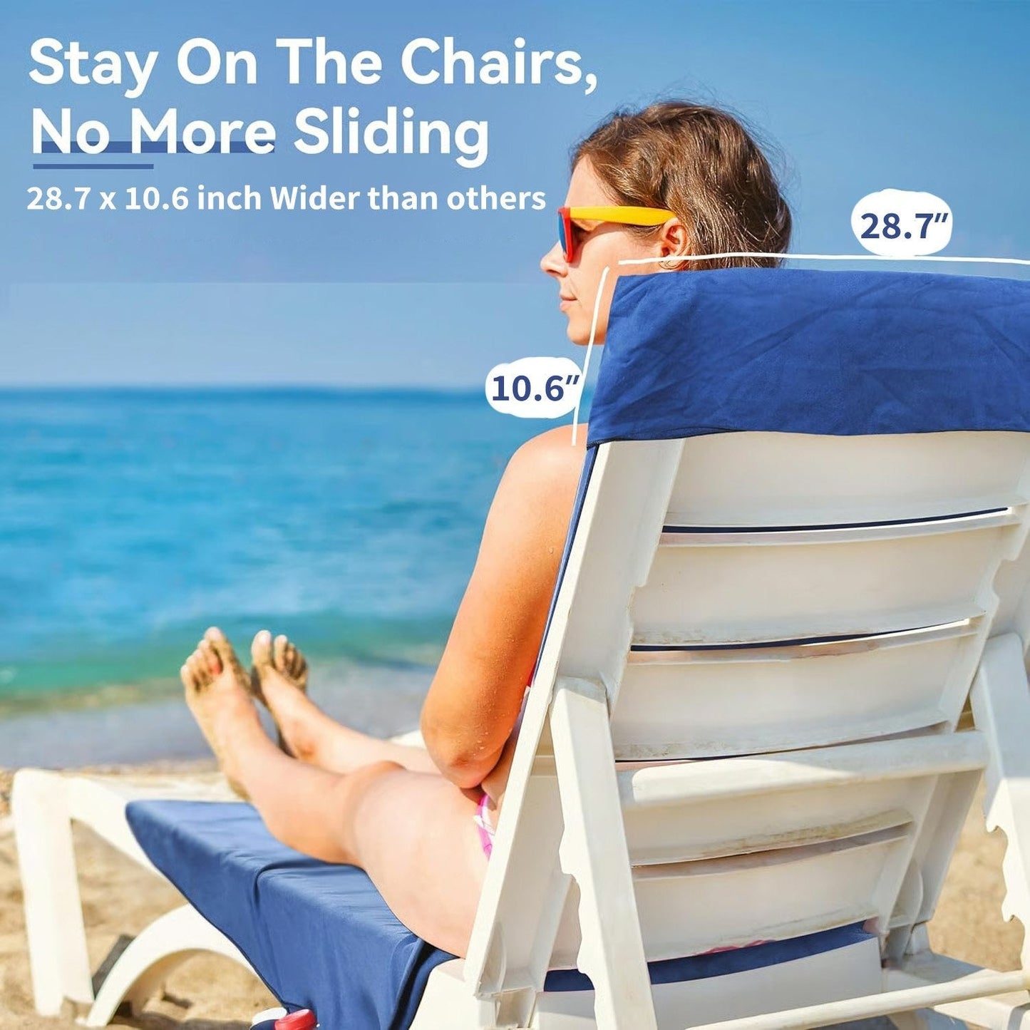 SunVibe™ Gyorsan száradó strandtörölköző zsebekkel
